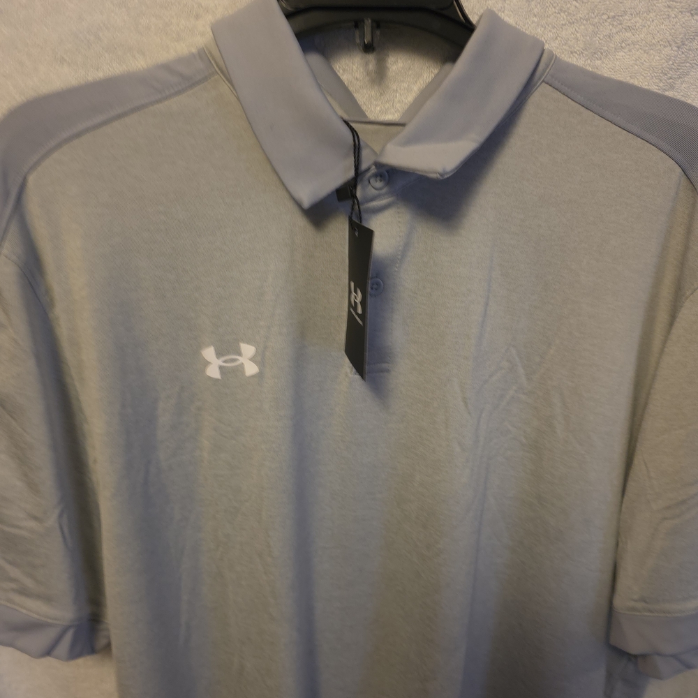 Under Armour Men's Light Gray Polo Shirt